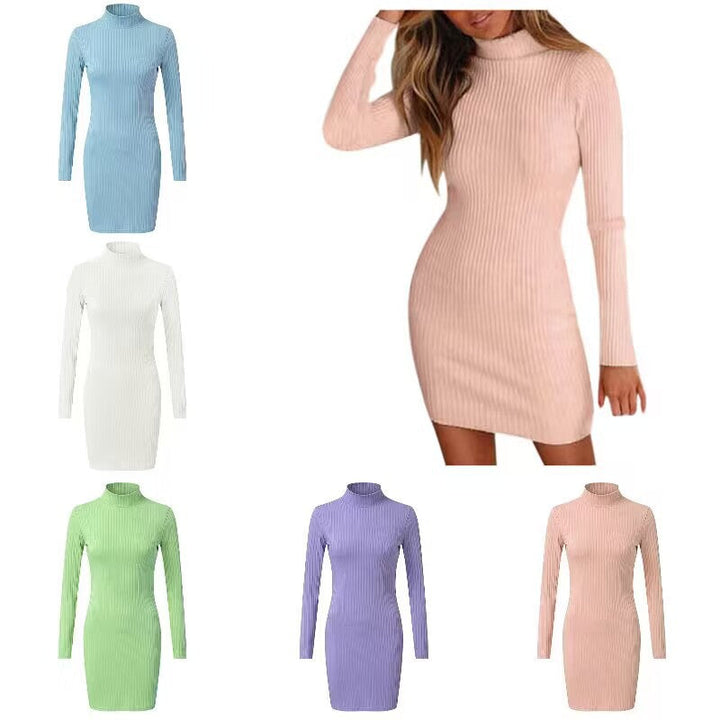 Damen Festliches Strick-Minikleid für Hochzeitsgäste