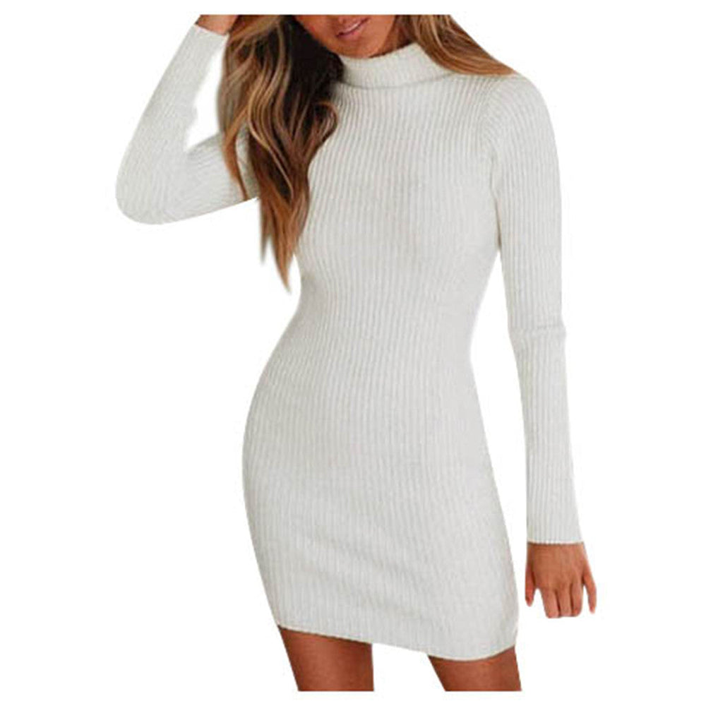 Damen Festliches Strick-Minikleid für Hochzeitsgäste (2)