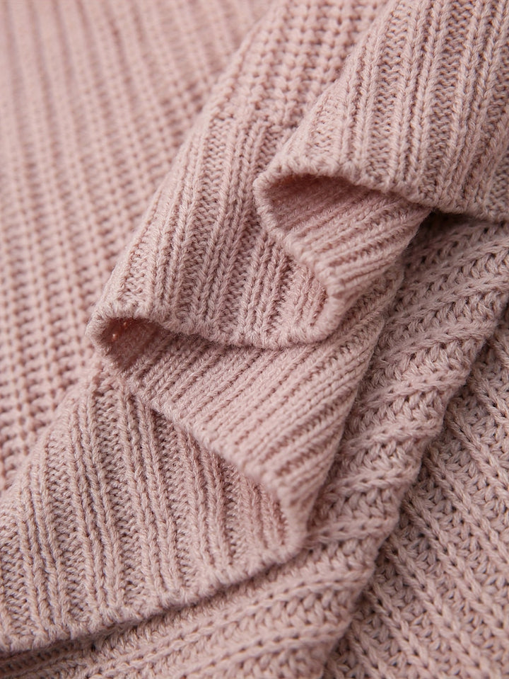 Damen Festliches Strickkleid Oversize für Herbst (10)