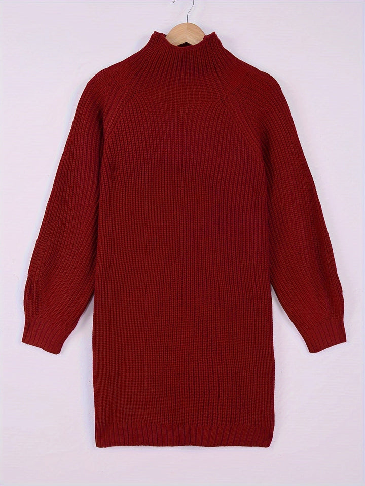 Damen Festliches Strickkleid Oversize für Herbst (15)