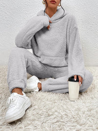Leni | Damen Fleece-Jogginghose mit Hoodie für Alltag