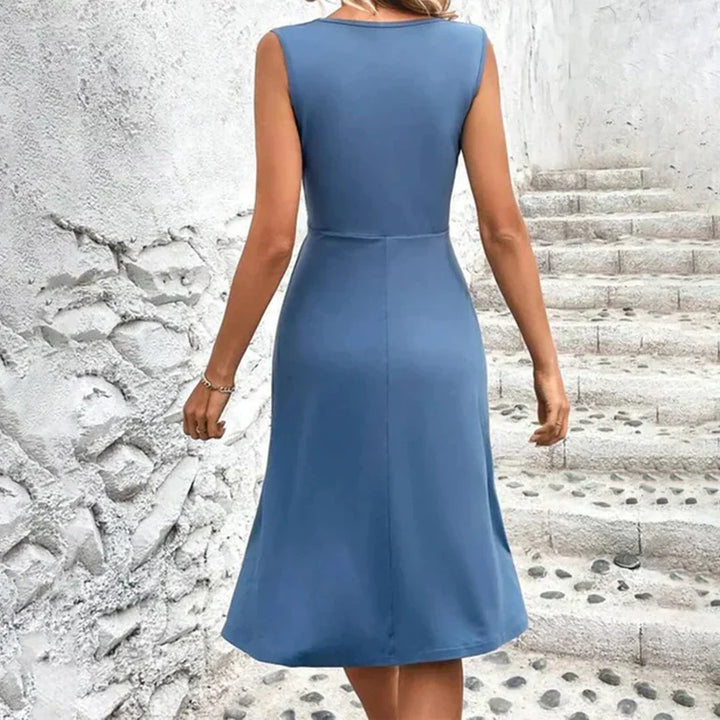 Damen Florales Midikleid für Sommer (4)