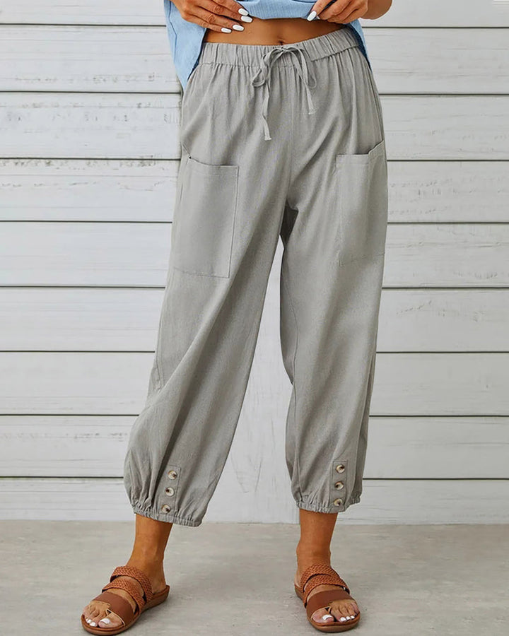 Damen Gemütliche Alltags-Hosen in Grau