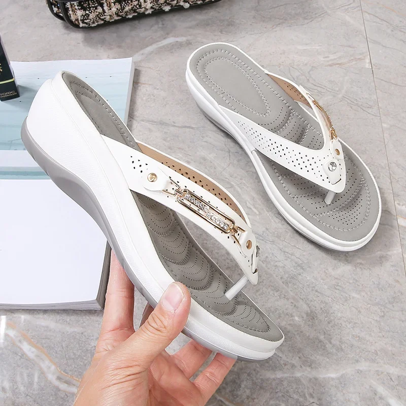 Damen gepolsterte Sandalen für den Alltag