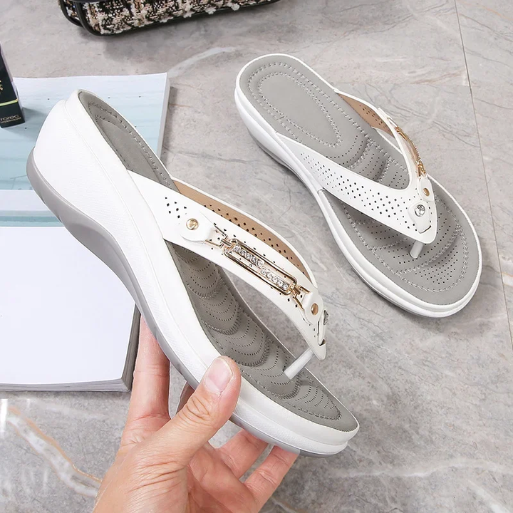 Damen gepolsterte Sandalen für den Alltag
