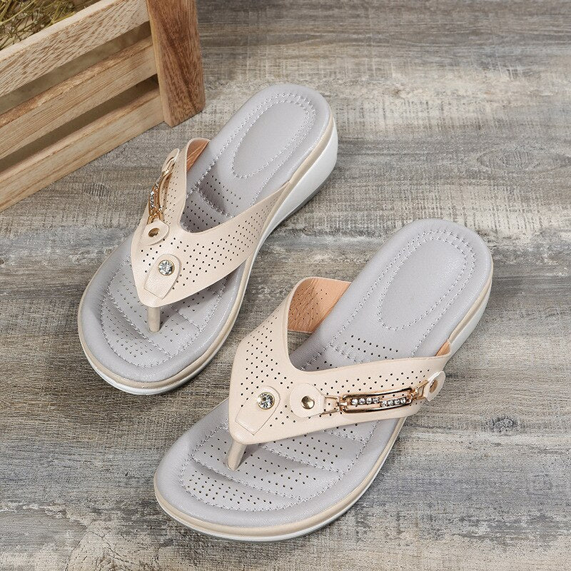 Damen gepolsterte Sandalen für den Alltag (2)