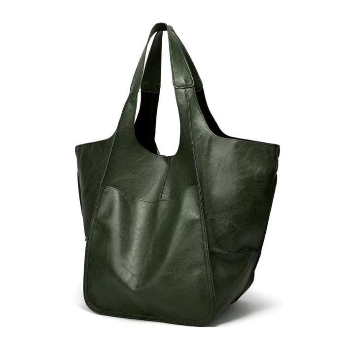 Damen Geräumige Vegane Ledertasche mit Magnetverschluss (16)