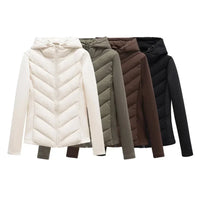 Marie | Damen gesteppte Winterjacke mit Kapuze