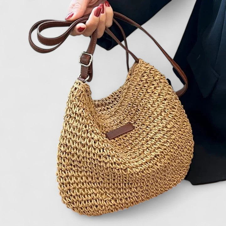 Damen Gewebte Schultertasche für den Sommer (2)
