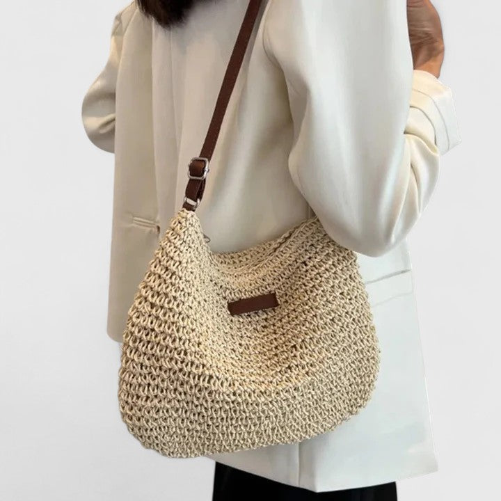 Damen Gewebte Schultertasche für den Sommer (3)