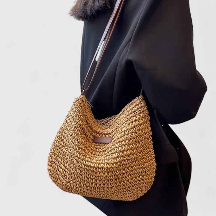 Damen Gewebte Schultertasche für den Sommer (6)