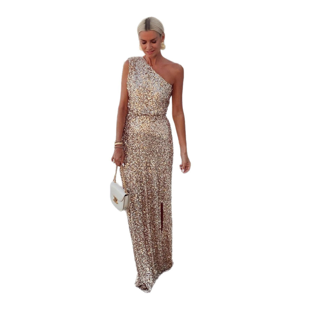 Damen Glanzvolles Paillettenkleid für Hochzeitsgäste (5)