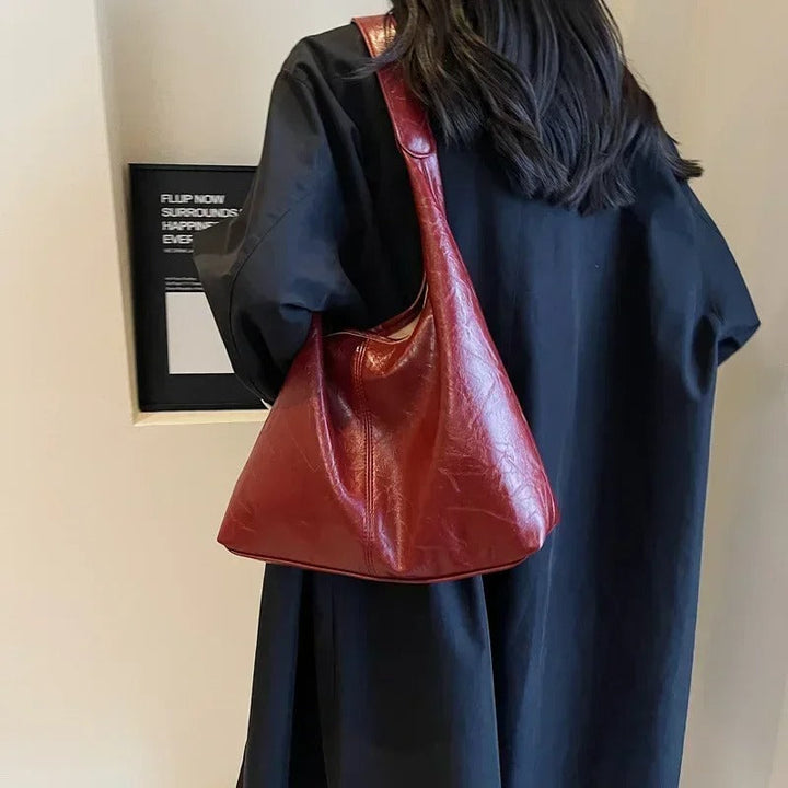 Damen Große Ledertasche im Vintage-Look (5)