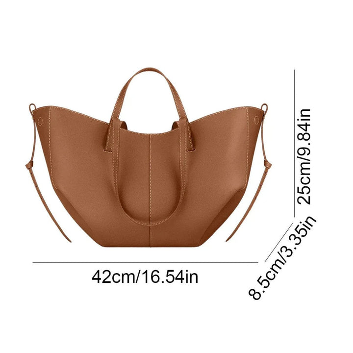 Damen Große Vintage PU-Leder Tasche (7)