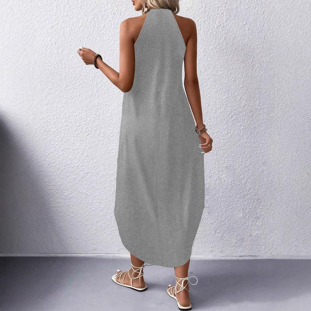Damen Halyterkleid Maxi für Freizeit (3)