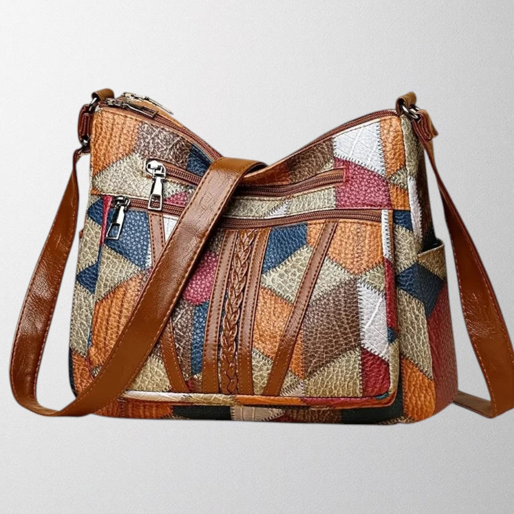 Damen Handtasche aus Leder im künstlerischen Design