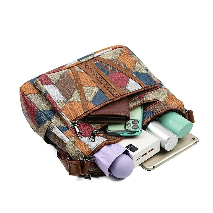 Damen Handtasche aus Leder im künstlerischen Design (10)