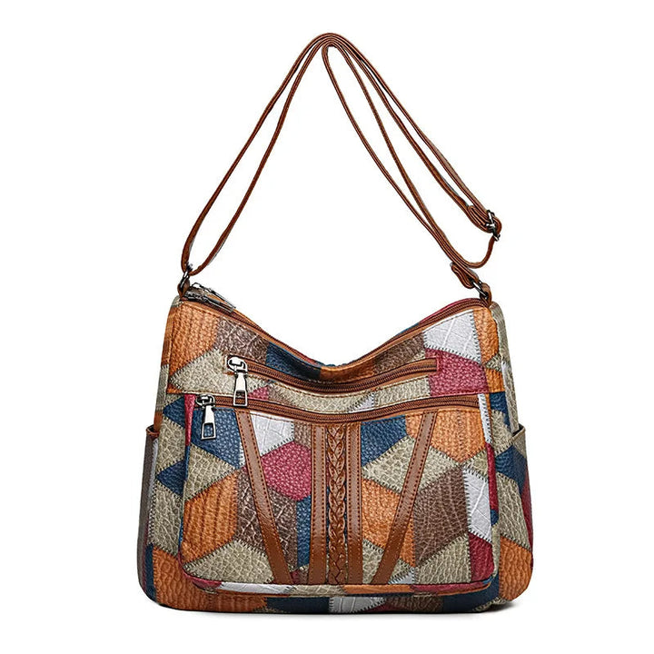 Damen Handtasche aus Leder im künstlerischen Design (5)