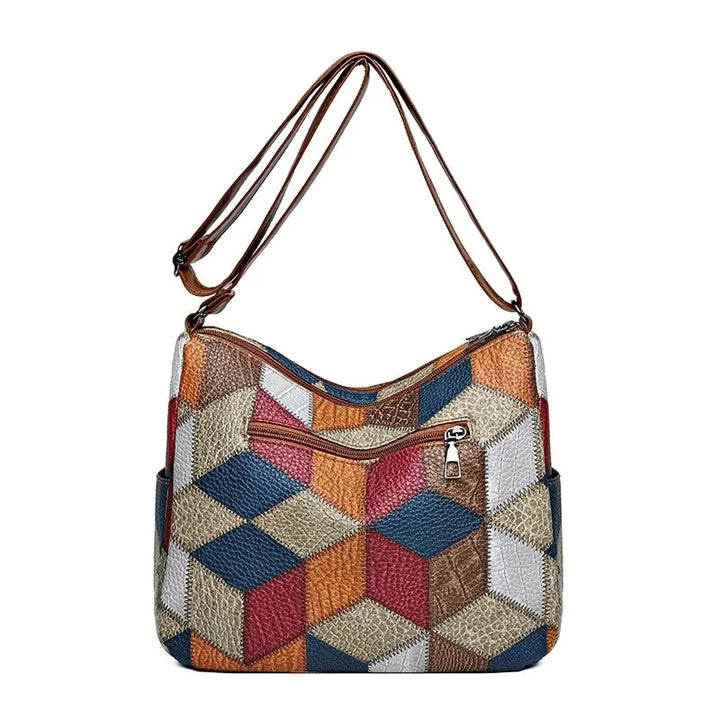 Damen Handtasche aus Leder im künstlerischen Design (6)