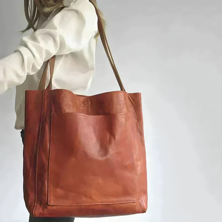 Damen Handtasche im eleganten Heritage-Stil in Braun