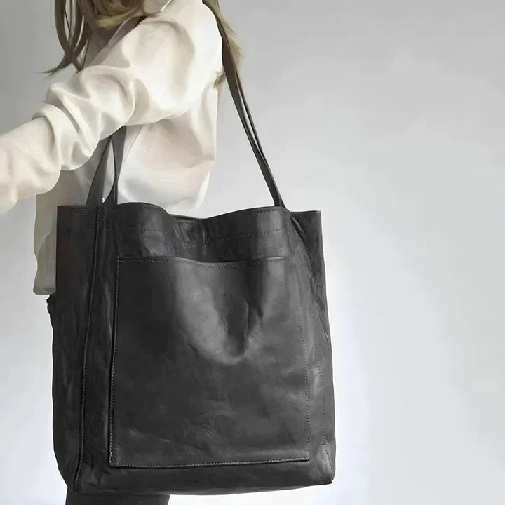 Damen Handtasche im eleganten Heritage-Stil in Schwarz