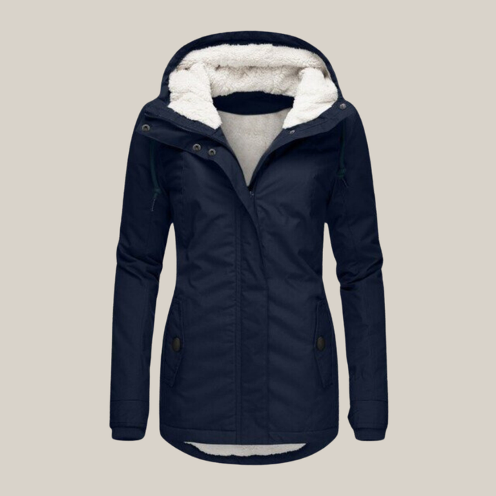 Damen Herbst-Jacke mit warmer Fütterung in Blau