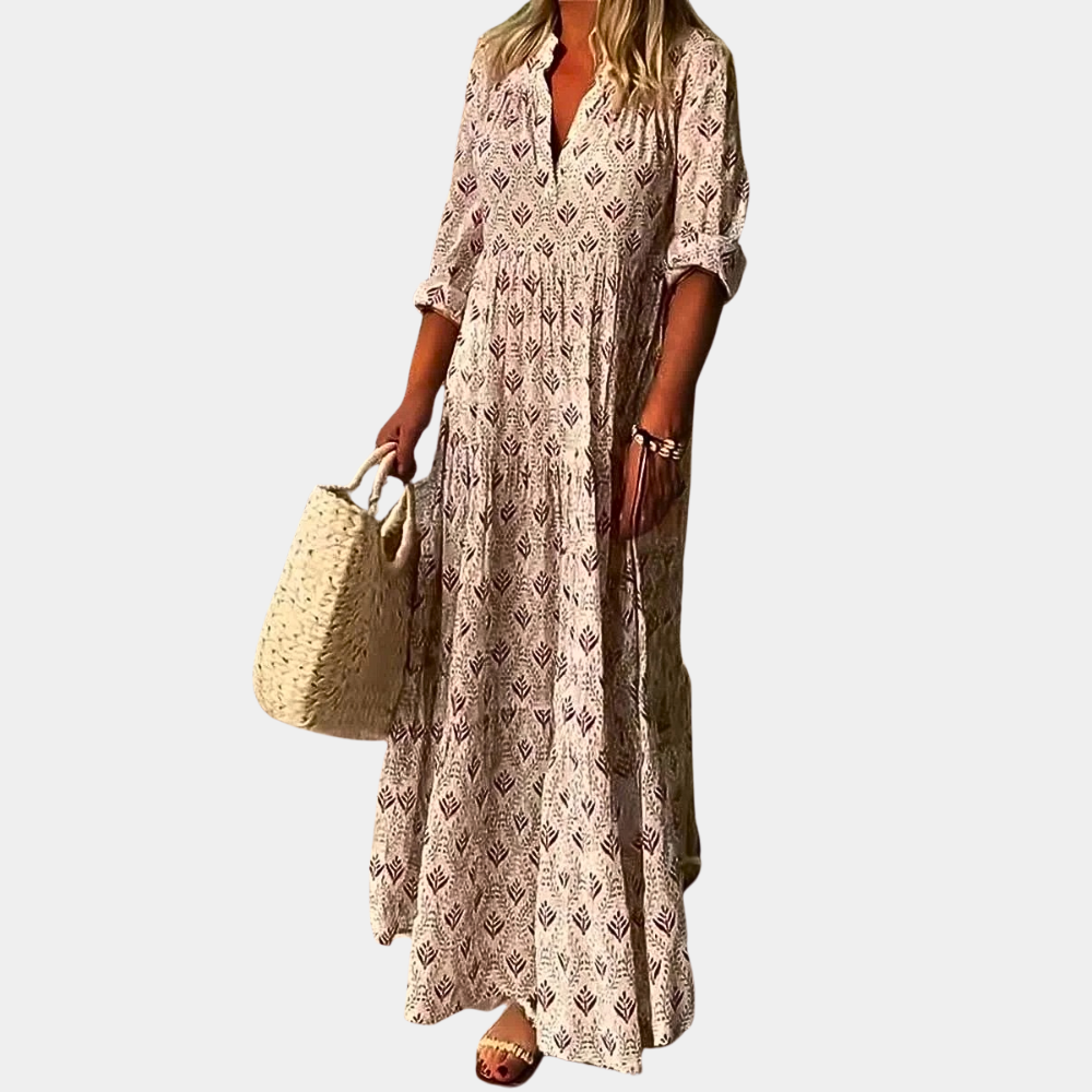 Damen Herbst Maxikleid für Hochzeitsgäste