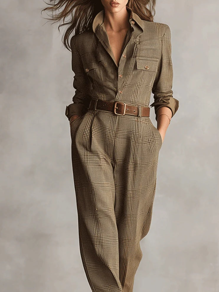 Damen Herbstkleid im eleganten Jumpsuit-Schnitt (2)
