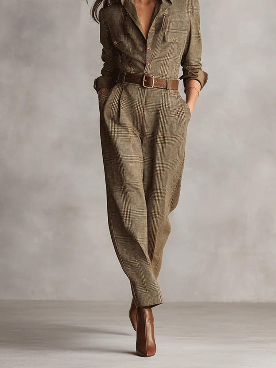 Damen Herbstkleid im eleganten Jumpsuit-Schnitt (3)