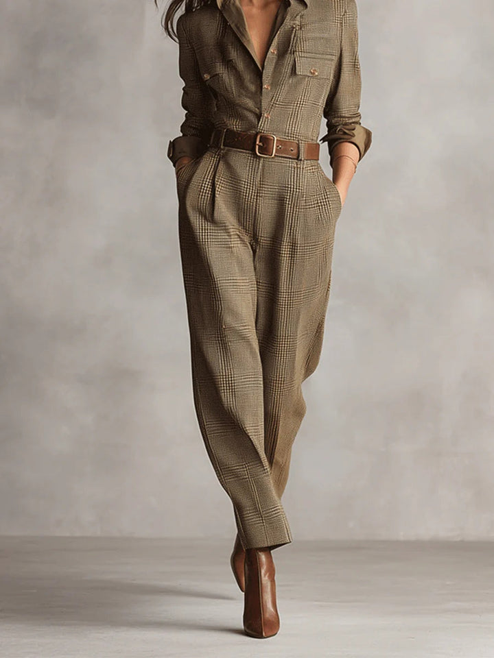 Damen Herbstkleid im eleganten Jumpsuit-Schnitt (3)