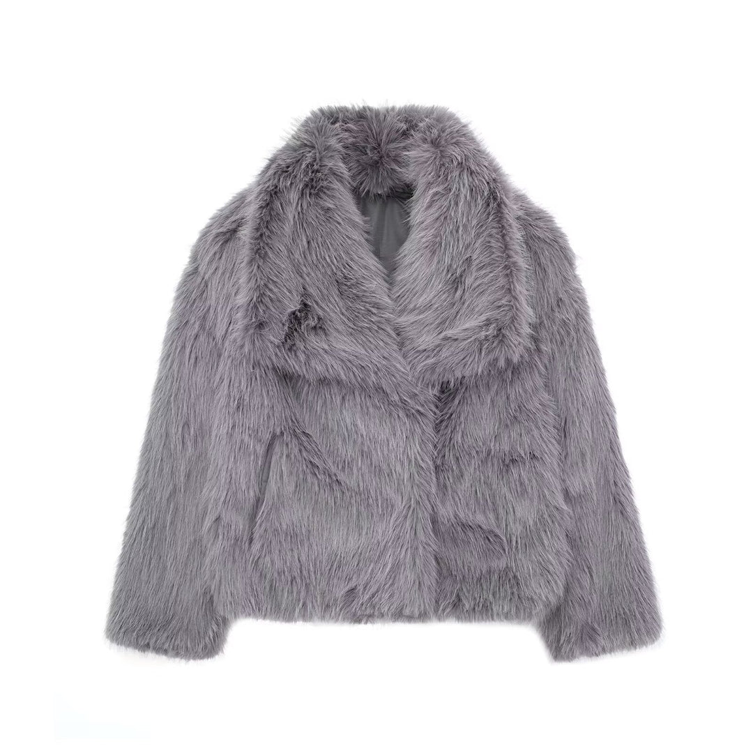 Damen Herbstmantel für lässiges Layering in Dunkelgrau