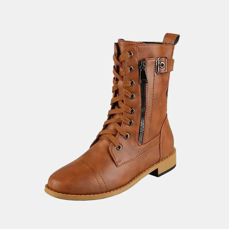 Damen Herbststiefel mit runden Zehen (4)