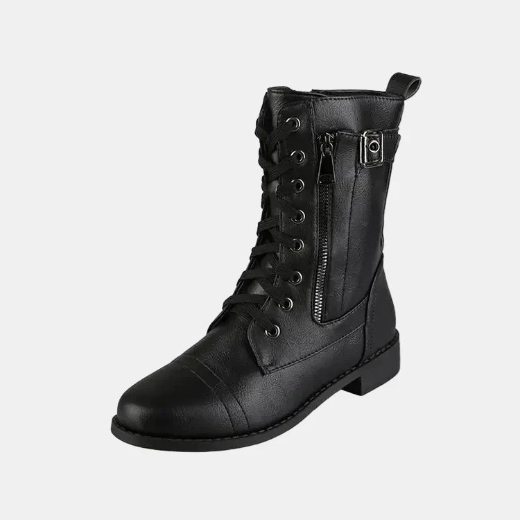 Damen Herbststiefel mit runden Zehen (5)