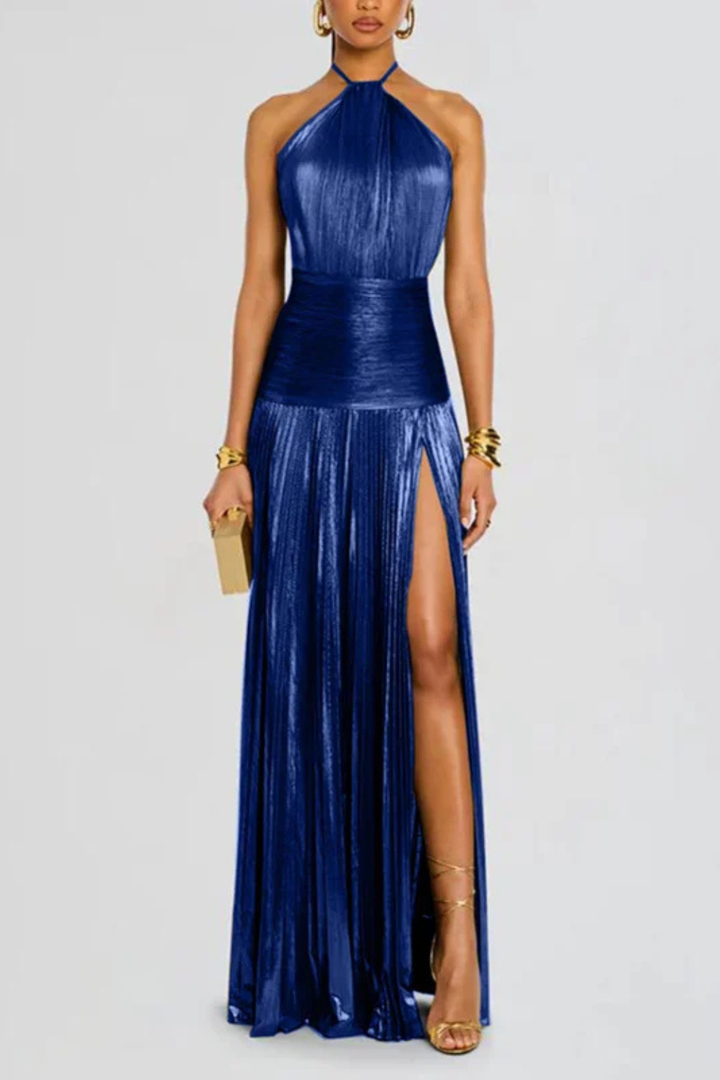 Damen Hochzeitsgast Kleid aus feinem Satin (11)