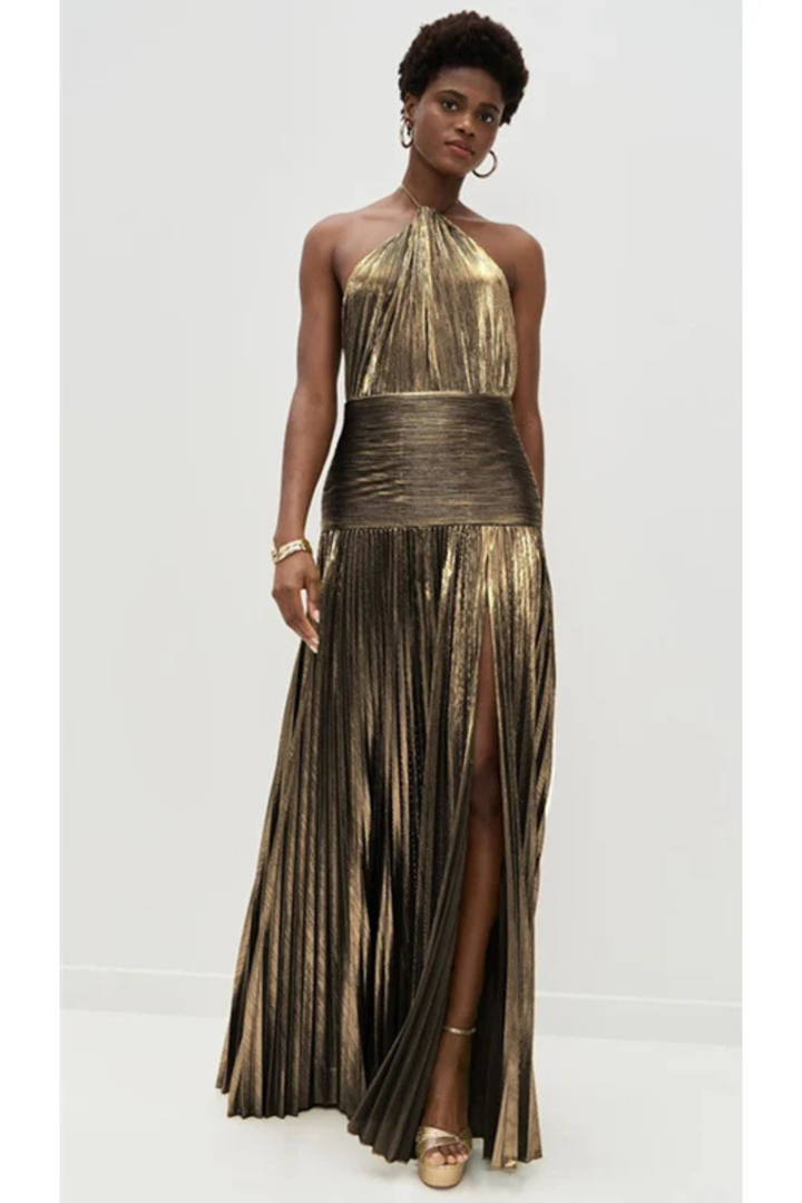 Damen Hochzeitsgast Kleid aus feinem Satin (9)