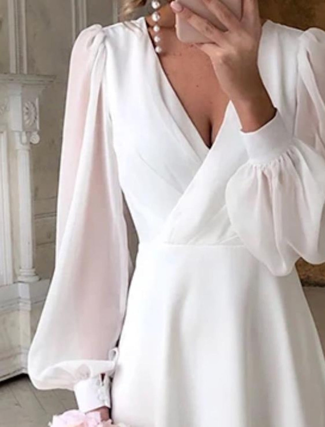 Damen Hochzeitsgast Kleid für den Herbst (2)
