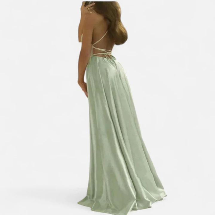 Damen Hochzeitsgast Maxikleid für den Herbst (7)