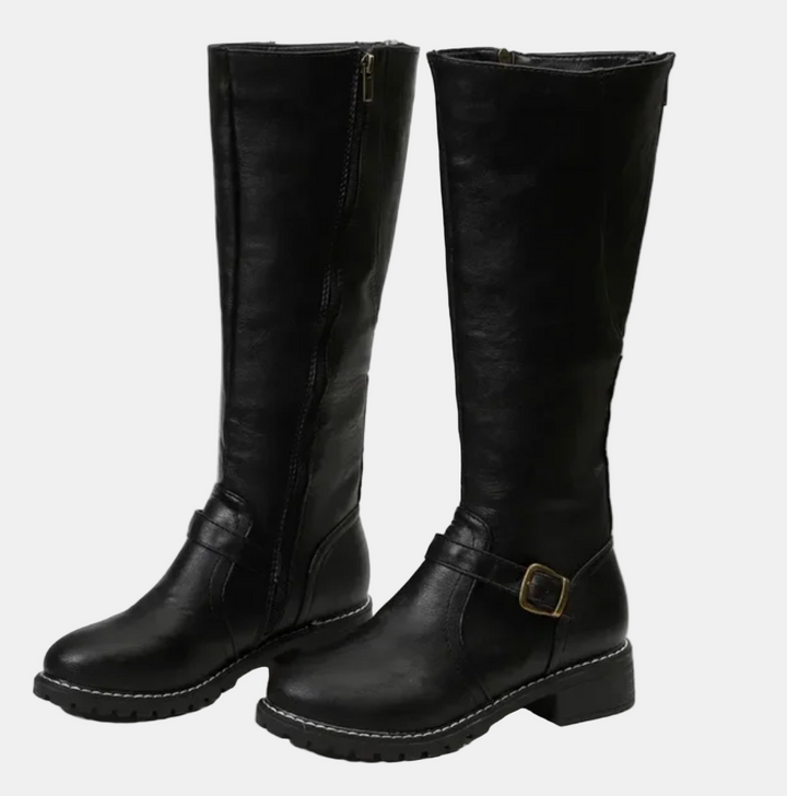 Damen Hohe Stiefel im Klassischen Stil in Schwarz