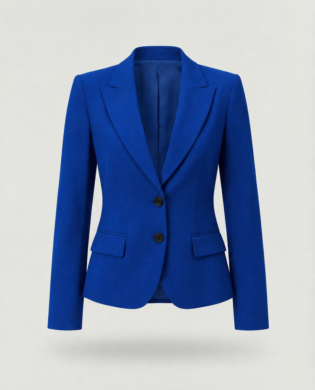 Damen Jacke für Herbst mit strukturiertem Peplum in Blau