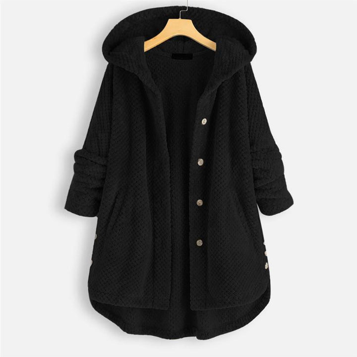 Damen Jacke mit Kapuze für den Herbst in Schwarz