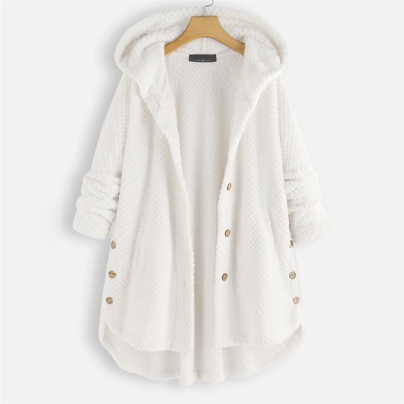 Damen Jacke mit Kapuze für den Herbst in Weiß