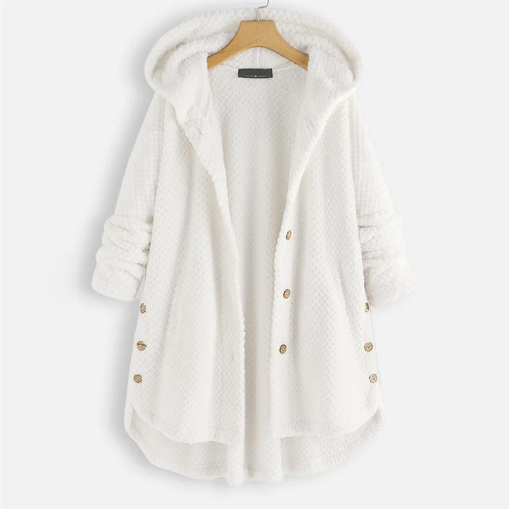Damen Jacke mit Kapuze für den Herbst in Weiß