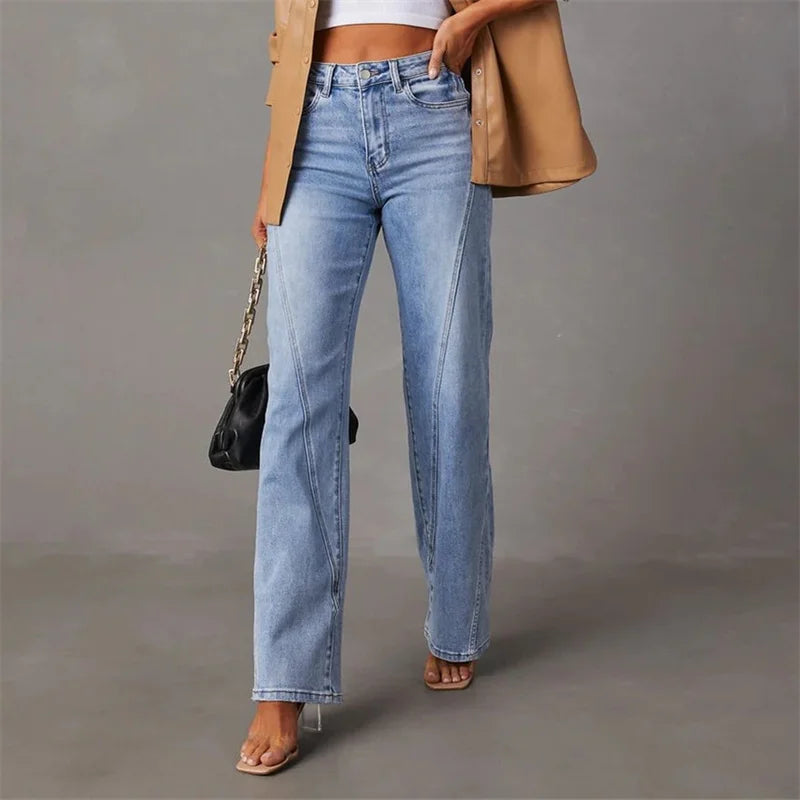 Damen Jeans Bootcut für lässige Eleganz in Blau