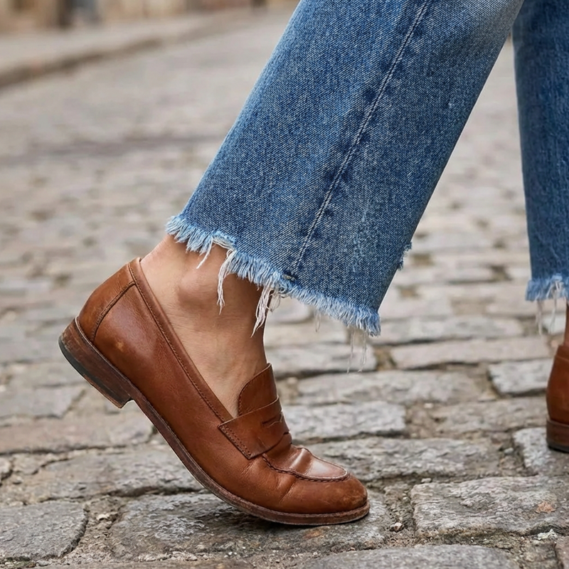 Damen Jeans kurz im klassischen Retro-Stil (8)