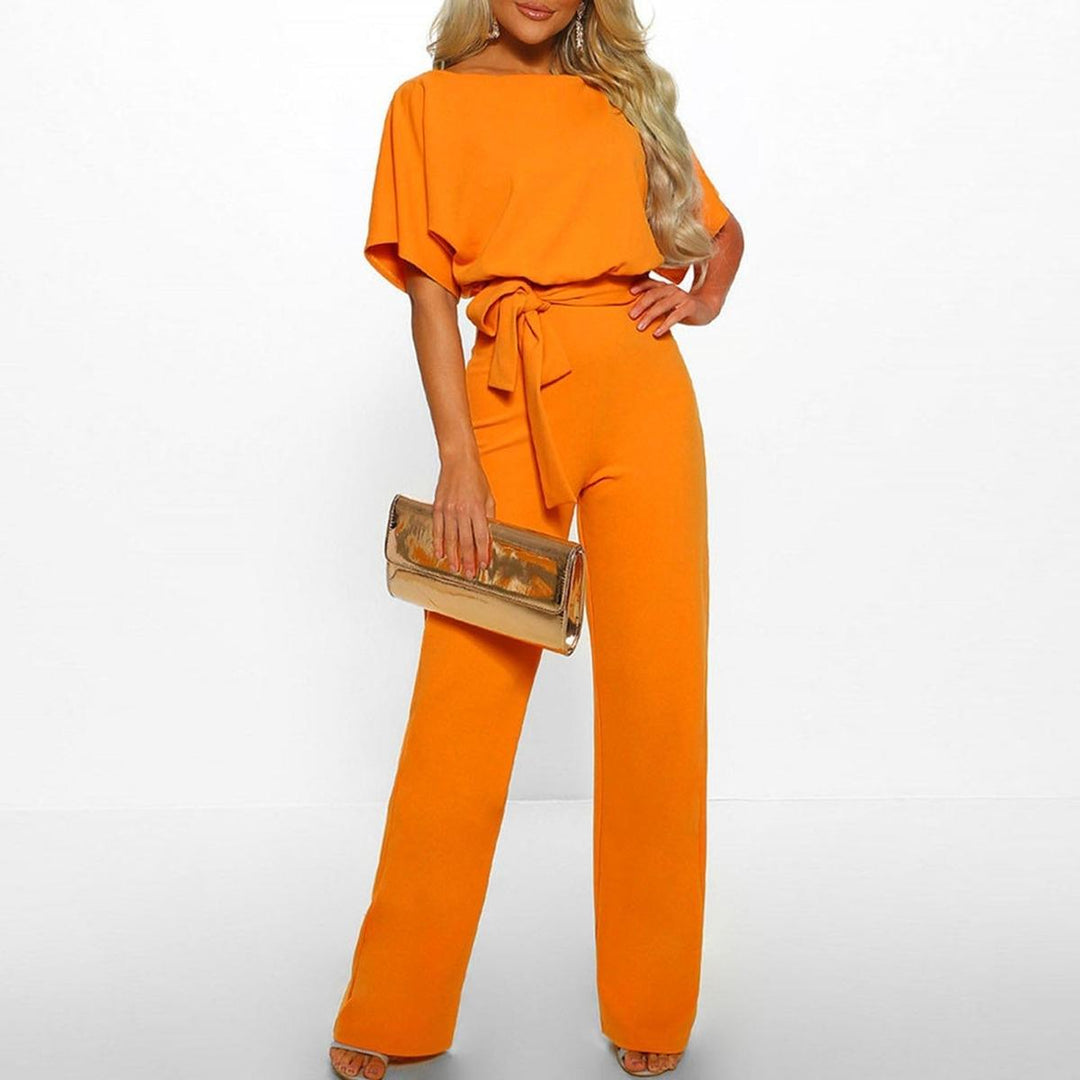 Damen Jumpsuit im Casual-Stil für den Sommer in Gelb
