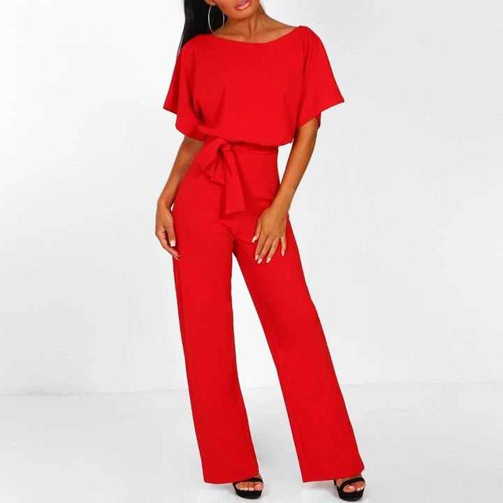 Damen Jumpsuit im Casual-Stil für den Sommer in Rot