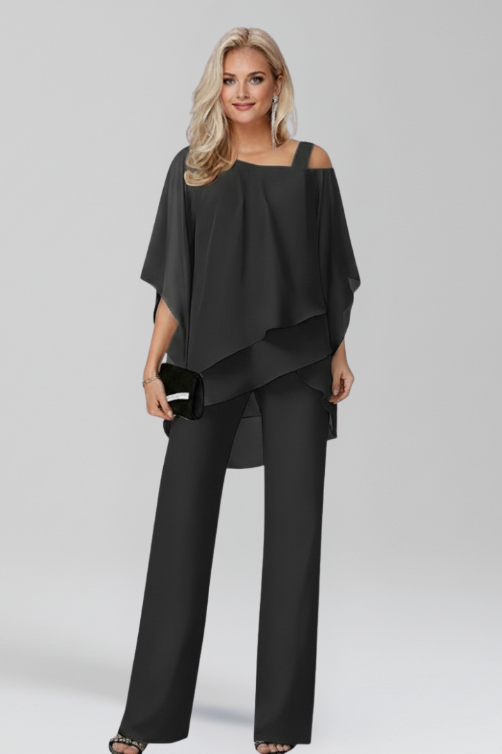 Damen Jumpsuit im eleganten Herbst-Stil in Schwarz