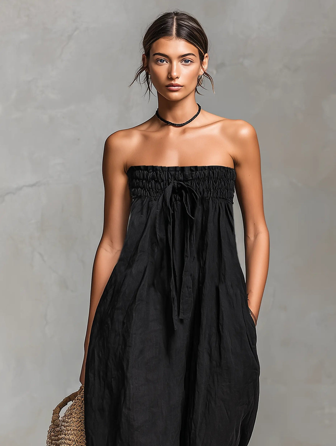 Damen Jumpsuit Leinen für den Sommer (5)