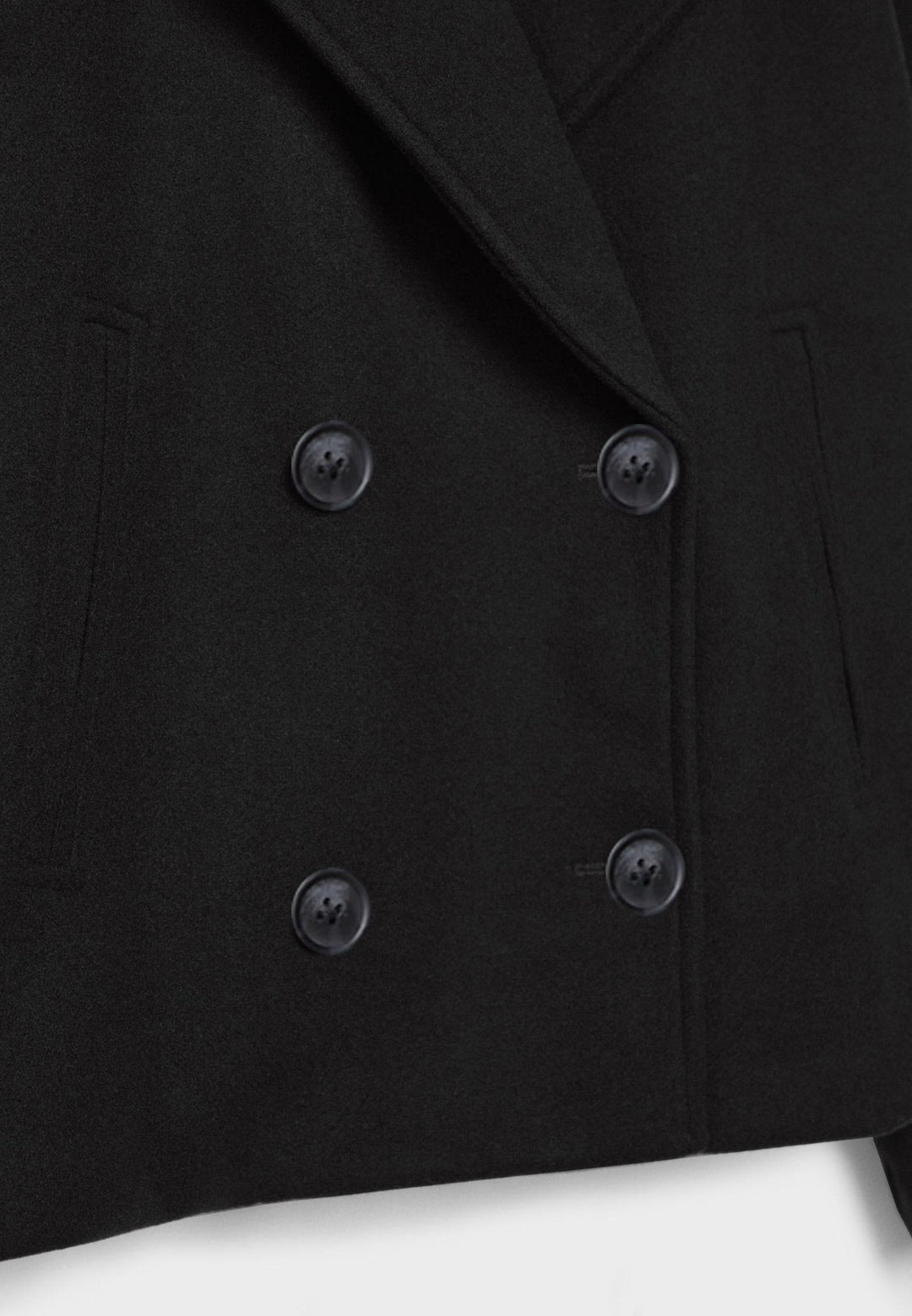 Damen Klassische Woll-Jacke mit Doppelreiher-Design (5)