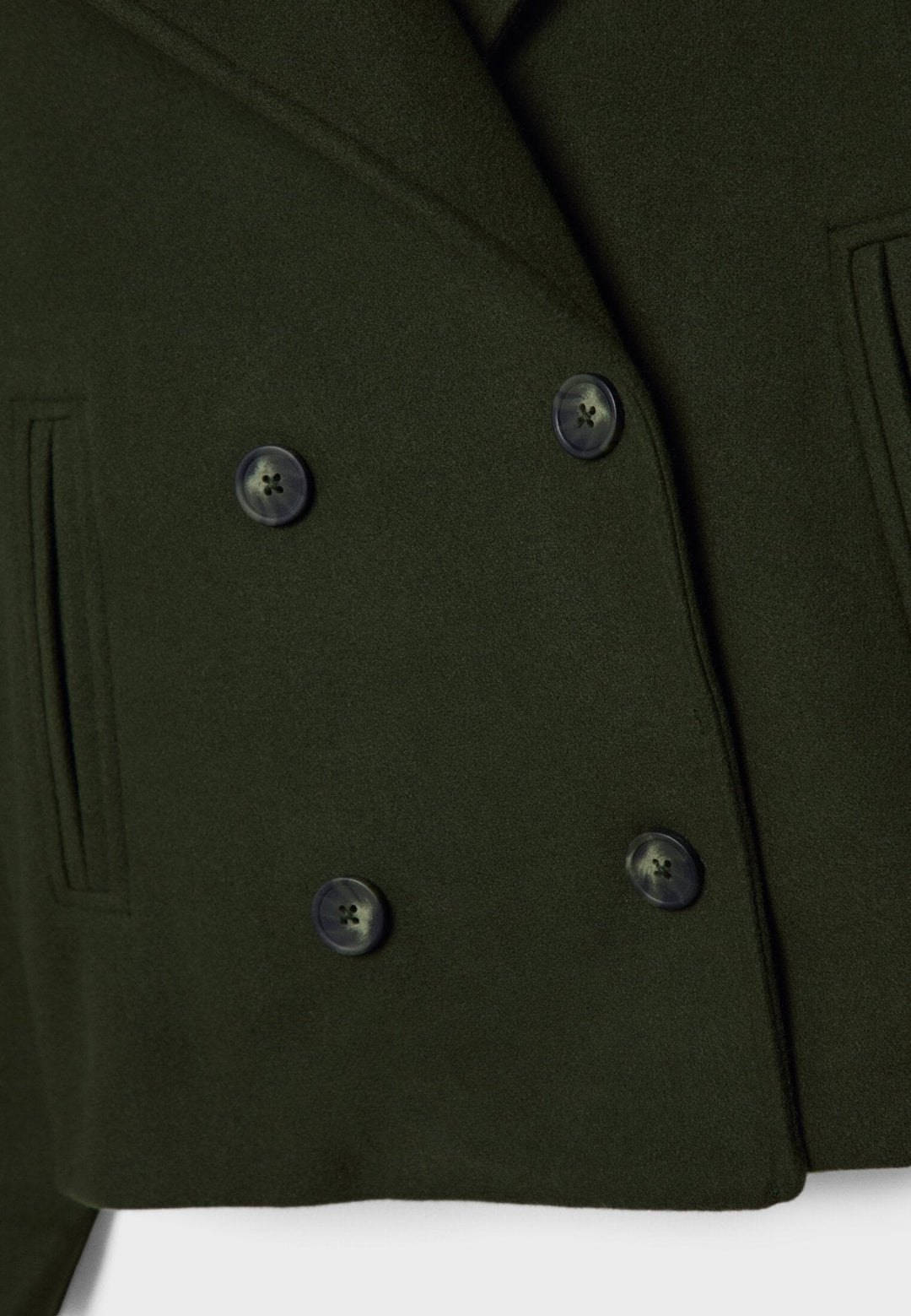 Damen Klassische Woll-Jacke mit Doppelreiher-Design (6)